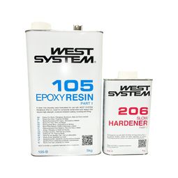 West System B Pack With 105 Epoxy Resin &amp; 206 Slow Hardener (6kg)