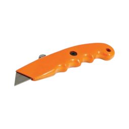 Silverline 140mm Retractable Hi-Vis Grip Knife