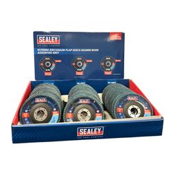 Sealey Zirconium Flap Discs 115 x 22mm (Various Grits)