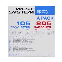 West System A Pack With 105 Epoxy Resin &amp; 205 Fast Hardener (1.2kg)