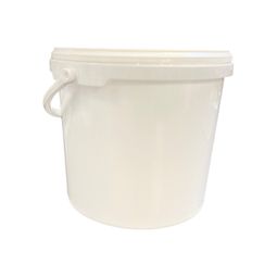 5L White Bucket with Lid