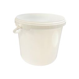 5 Litre Heavy-Duty Multipurpose Plastic Bucket - White