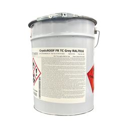 Fire Rated Roofing Topcoat Anthracite 7016 - CrysticROOF FR
