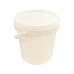 1L White Bucket with Lid