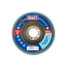 Sealey Zirconium Flap Discs 115 x 22mm (Various Grits) additional 4