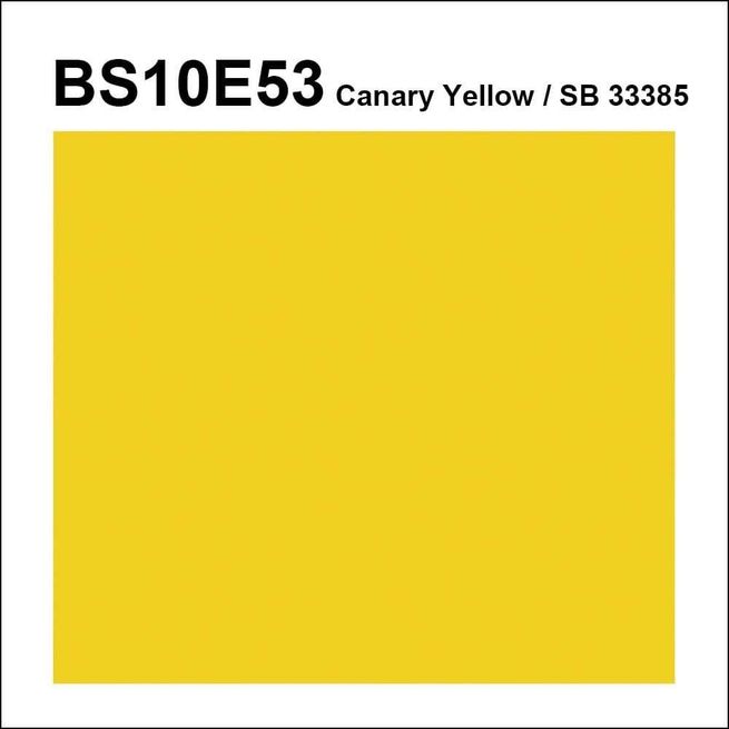 BS 10E53 Canary Yellow Pre-Mixed Brush Topcoat/Flowcoat