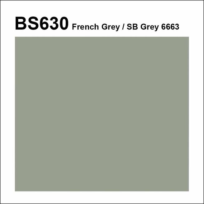 BS 630 French Grey 6663 Pre-Mixed Brush Topcoat/Flowcoat
