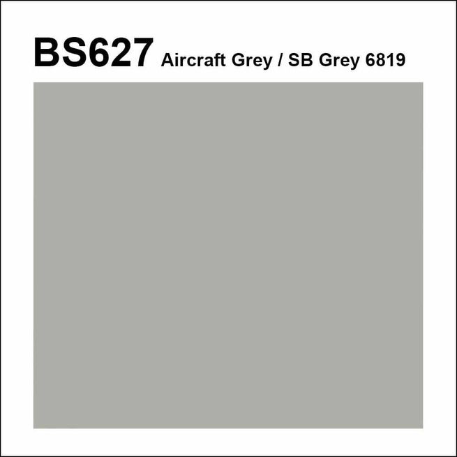 BS 627 Aircraft Grey / SB Grey 6819 Pre-Mixed Brush Topcoat/Flowcoat