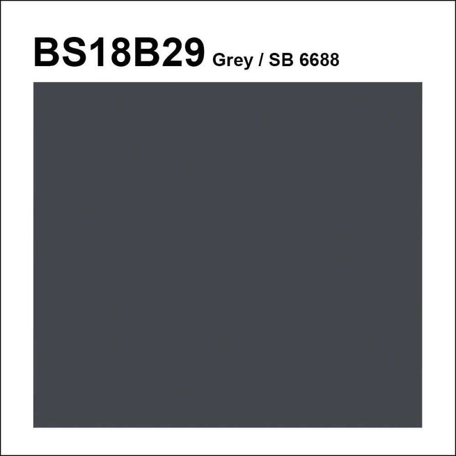 BS 18B29 Grey SB6688 Pre-Mixed Brush Topcoat/Flowcoat