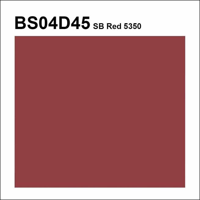 Topcoat / Flowcoat BS04D45 Red SB5350
