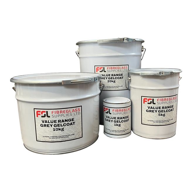 General Purpose Value Range Polyester Gelcoat - Grey