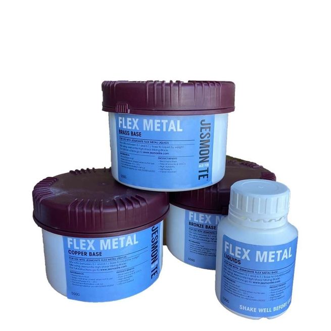 Jesmonite Rapid-Setting Flex Metal-Filled Gelcoats - Bronze, Brass &amp; Copper (550g)
