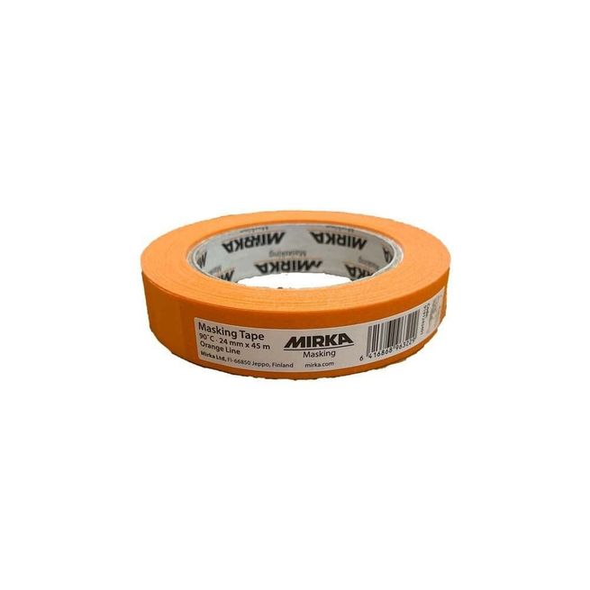 Mirka Masking Tape 90°C Orange Line 24mm