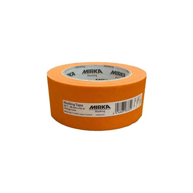 Mirka Masking Tape 90°C Orange Line 48mm