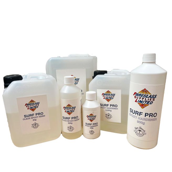 Surf Pro Crystal Clear UV Resistant Epoxy Surfboard Resin