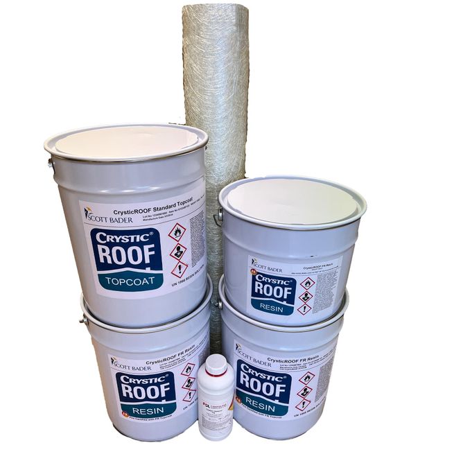 2-Layer 450g GRP Fibreglass Roofing Kit (30m²)