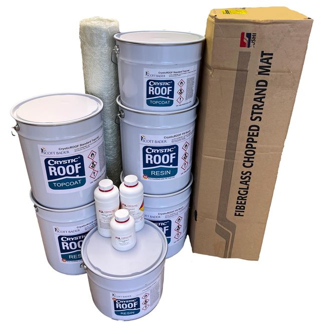 2-Layer 450g GRP Fibreglass Roofing Kit (100m²)