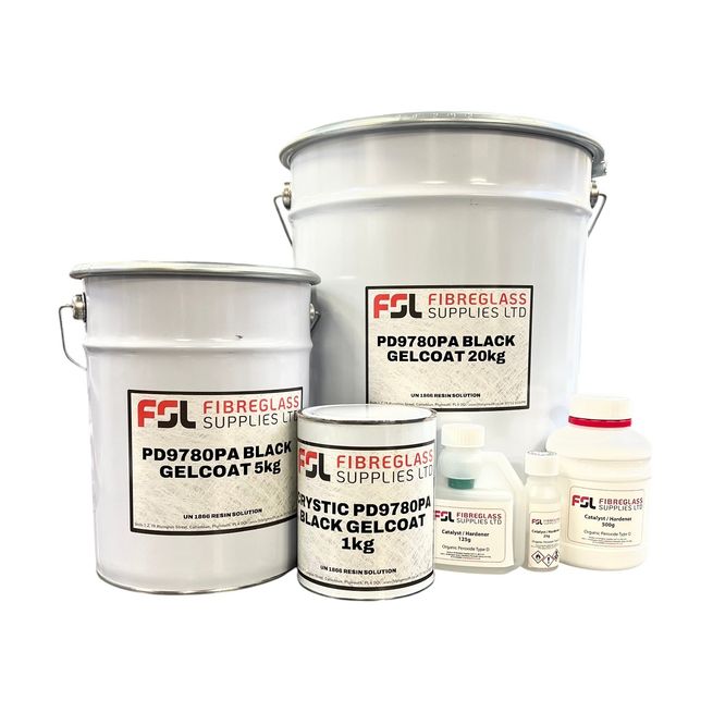 Crystic PD9780PA Black Gelcoat (Inc Catalyst)