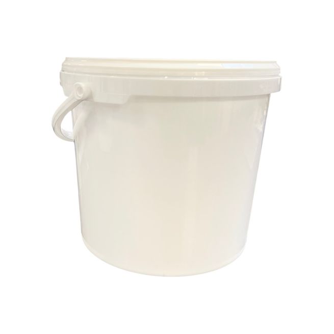 5L White Bucket with Lid