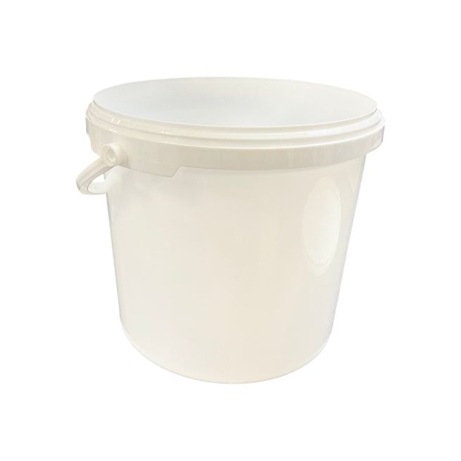 5 Litre Heavy-Duty Multipurpose Plastic Bucket - White