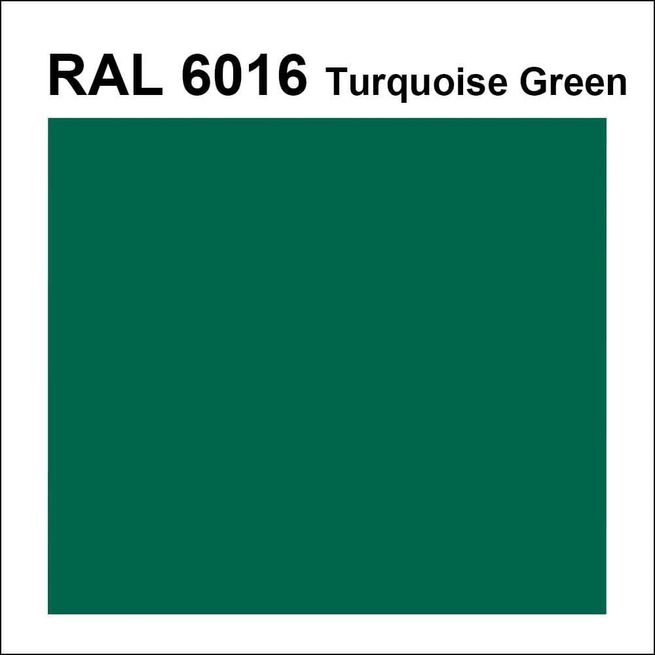 Topcoat / Flowcoat RAL 6016 Turquoise Green