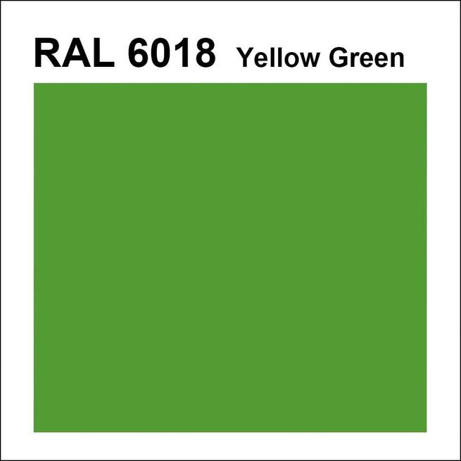 Topcoat / Flowcoat RAL 6018 Yellow Green