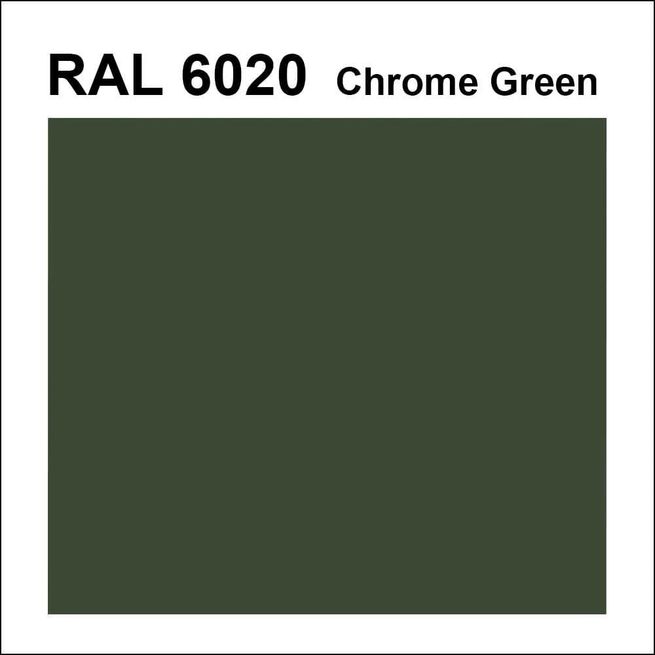 Topcoat / Flowcoat RAL 6020 Chrome Green