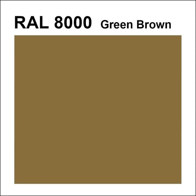 Topcoat / Flowcoat RAL 8000 Green Brown
