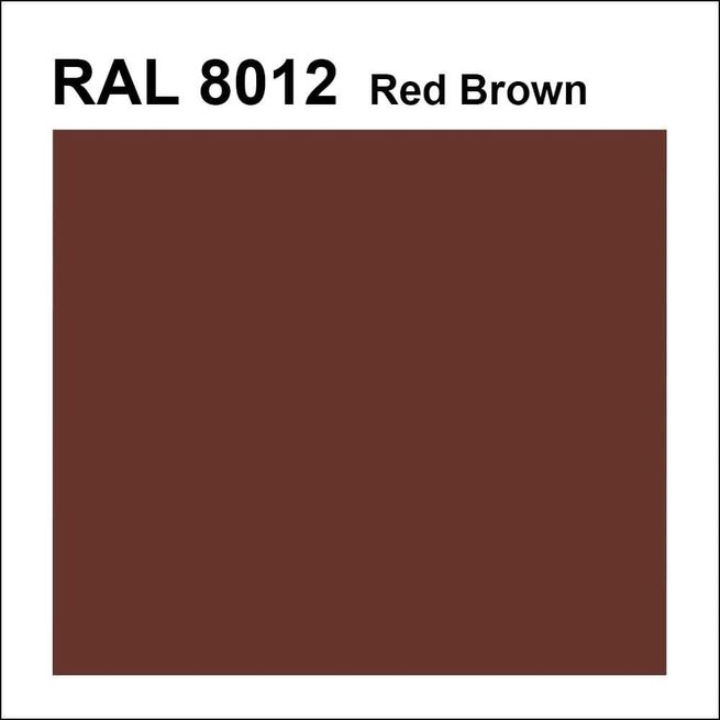 Topcoat / Flowcoat RAL 8012 Red Brown