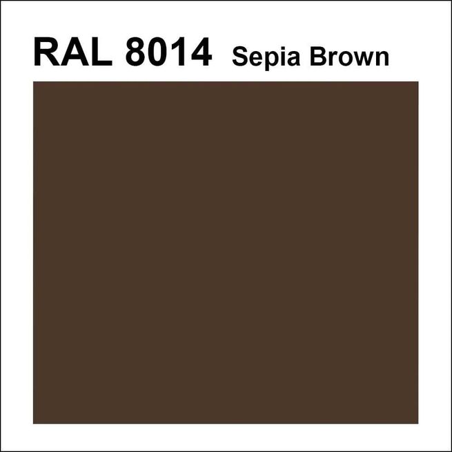 Topcoat / Flowcoat RAL 8014 Sepia Brown