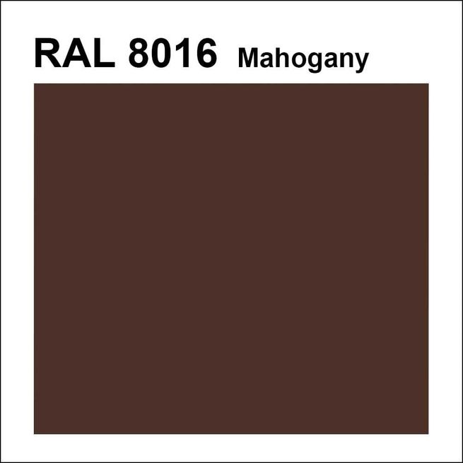 Topcoat / Flowcoat RAL 8016 Mahogany Brown