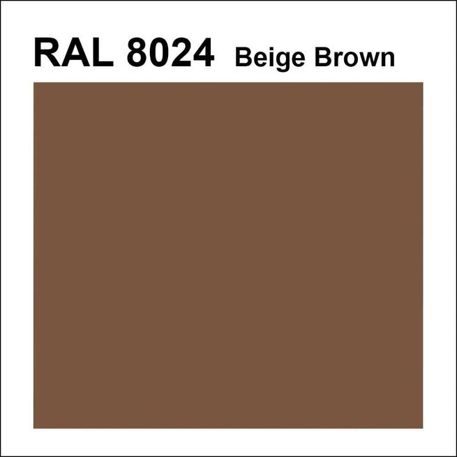 Topcoat / Flowcoat RAL 8024 Beige Brown
